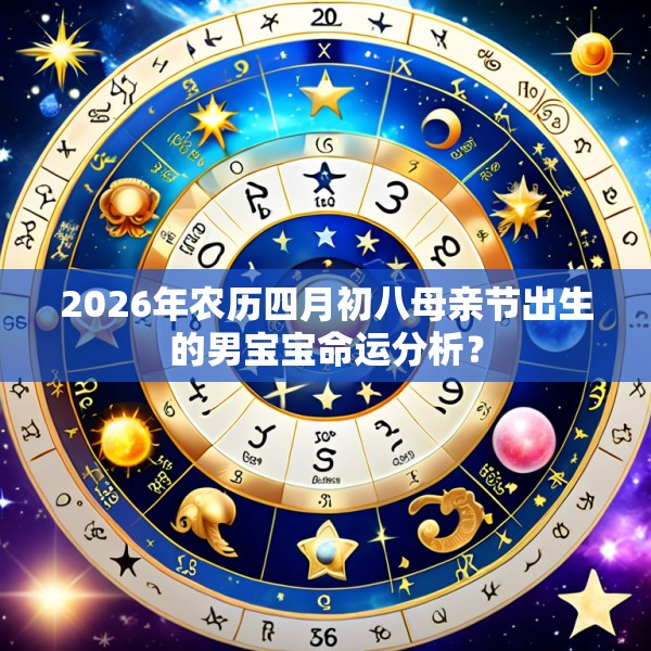 2026年农历四月初八母亲节出生的男宝宝命运分析？