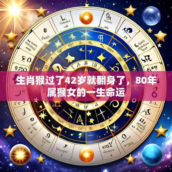 生肖猴过了42岁就翻身了,80年属猴女的一生命运