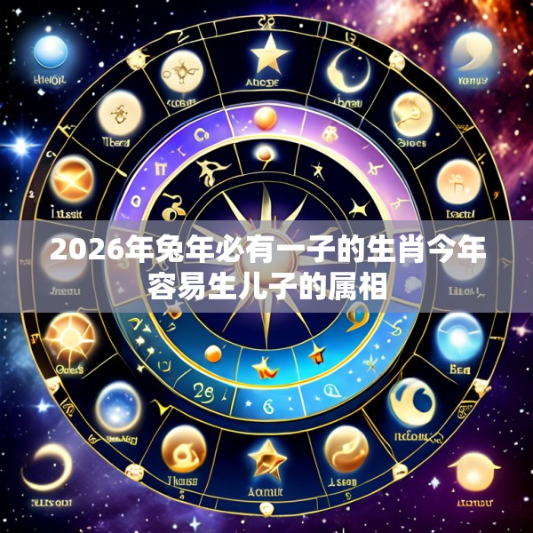 2026年兔年必有一子的生肖今年容易生儿子的属相