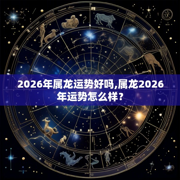 2026年属龙运势好吗,属龙2026年运势怎么样？