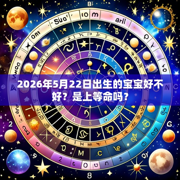 2026年5月22日出生的宝宝好不好？是上等命吗？