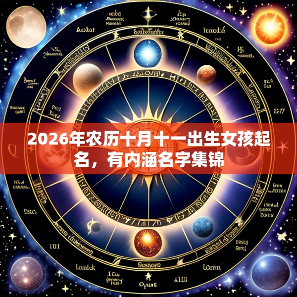 2026年农历十月十一出生女孩起名,有内涵名字集锦