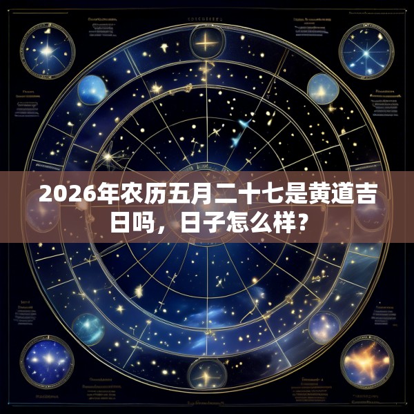 2026年农历五月二十七是黄道吉日吗，日子怎么样？