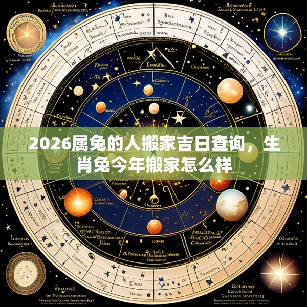 2026属兔的人搬家吉日查询，生肖兔今年搬家怎么样