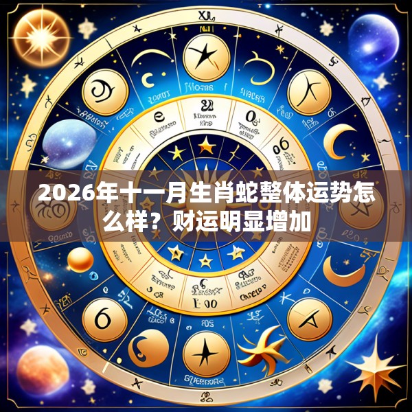 2026年十一月生肖蛇整体运势怎么样？财运明显增加