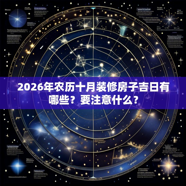 2026年农历十月装修房子吉日有哪些？要注意什么？