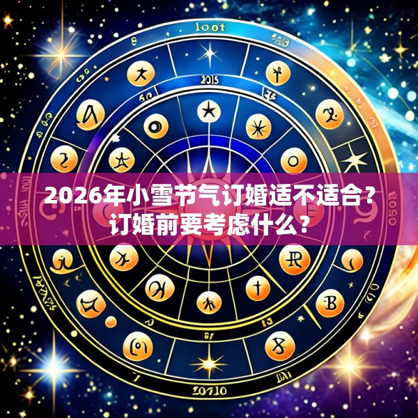 2026年小雪节气订婚适不适合？订婚前要考虑什么？