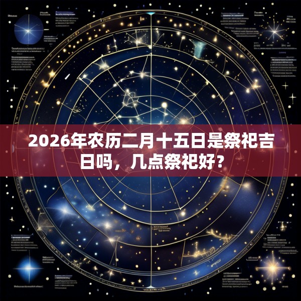 2026年农历二月十五日是祭祀吉日吗，几点祭祀好？