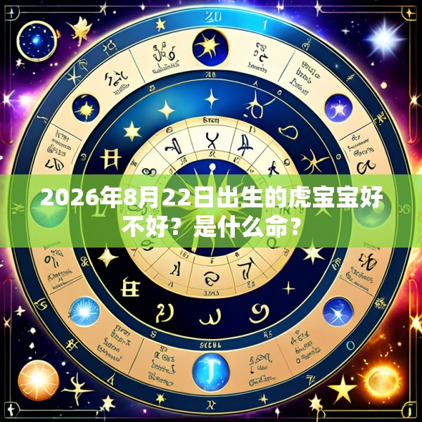 2026年8月22日出生的虎宝宝好不好？是什么命？