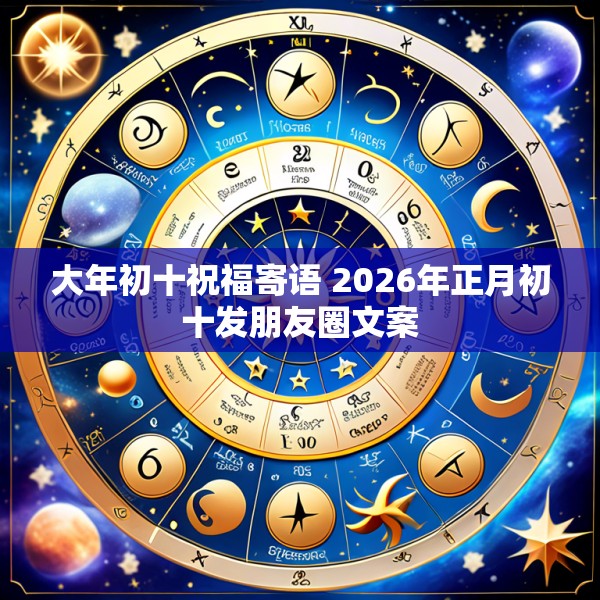 大年初十祝福寄语 2026年正月初十发朋友圈文案
