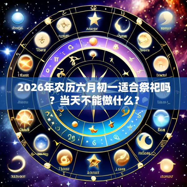 2026年农历六月初一适合祭祀吗？当天不能做什么？