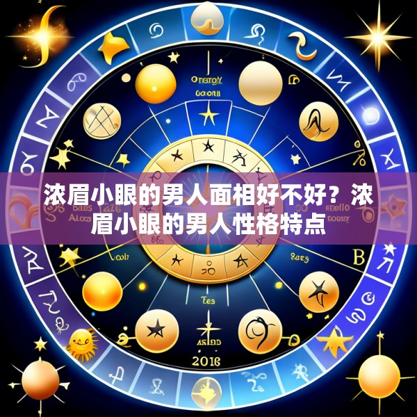 浓眉小眼的男人面相好不好?浓眉小眼的男人性格特点