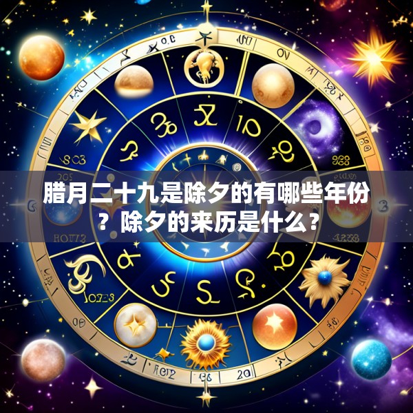 腊月二十九是除夕的有哪些年份？除夕的来历是什么？