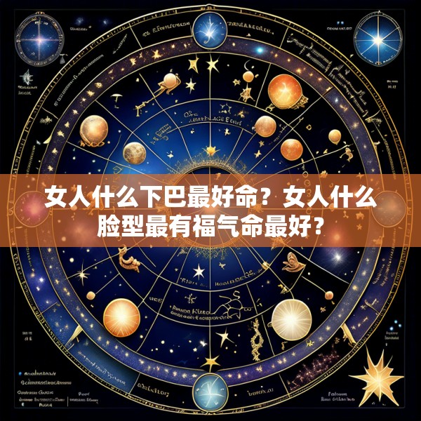 女人什么下巴最好命？女人什么脸型最有福气命最好？