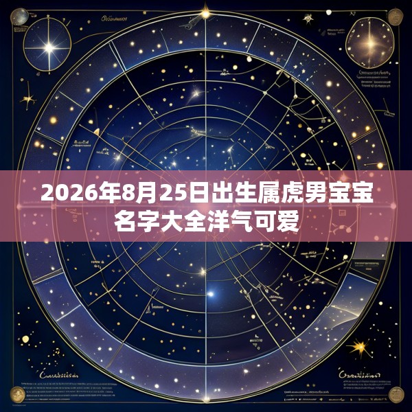 2026年8月25日出生属虎男宝宝名字大全洋气可爱