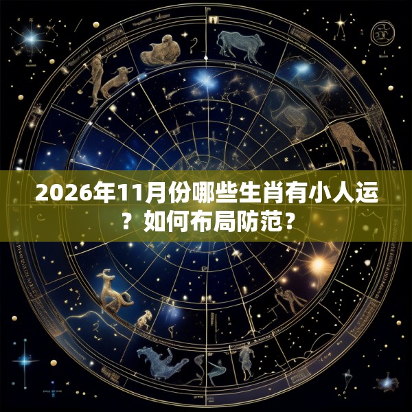 2026年11月份哪些生肖有小人运？如何布局防范？