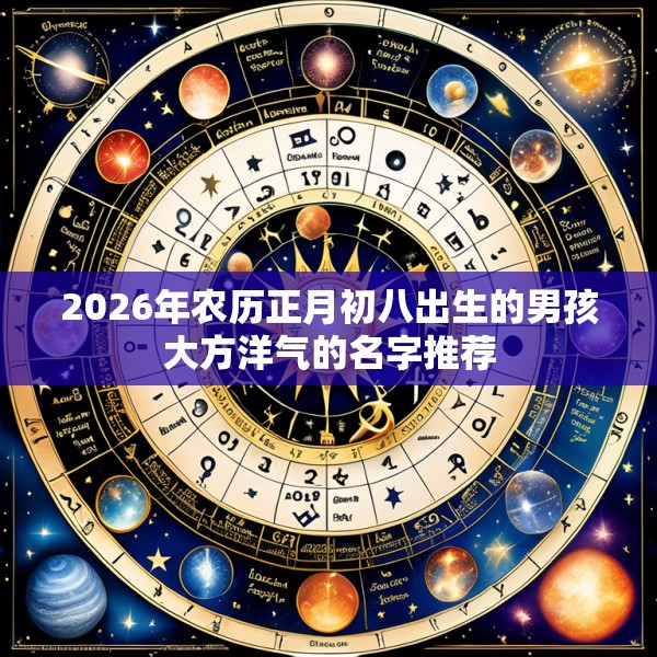 2026年农历正月初八出生的男孩大方洋气的名字推荐