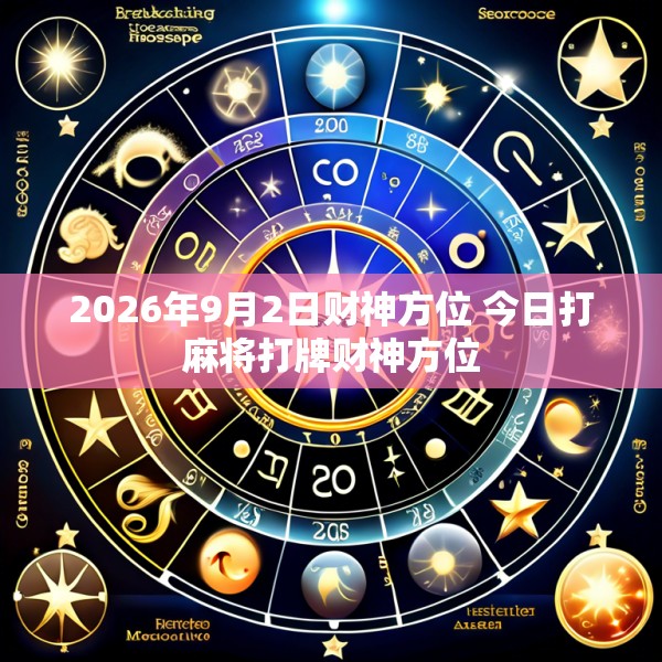 2026年9月2日财神方位 今日打麻将打牌财神方位