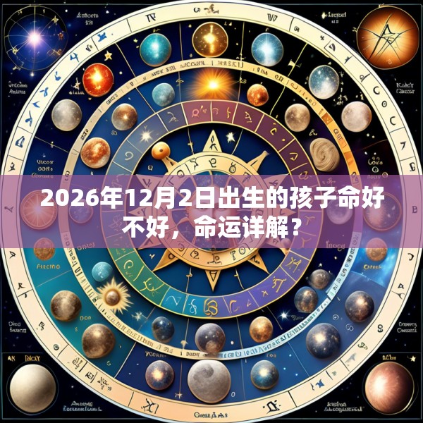 2026年12月2日出生的孩子命好不好，命运详解？