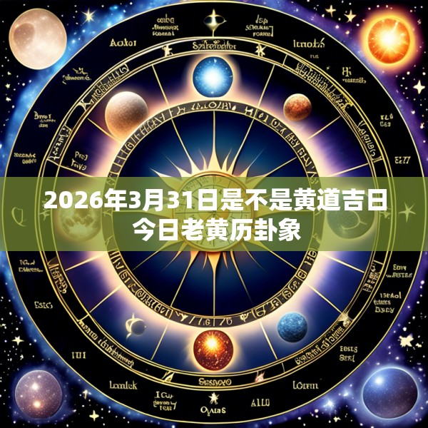 2026年3月31日是不是黄道吉日 今日老黄历卦象