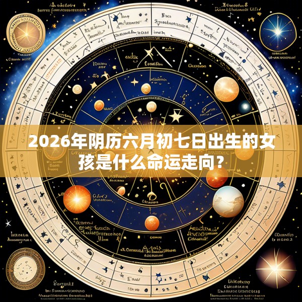 2026年阴历六月初七日出生的女孩是什么命运走向？