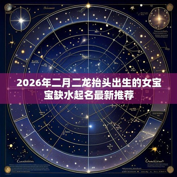 2026年二月二龙抬头出生的女宝宝缺水起名最新推荐