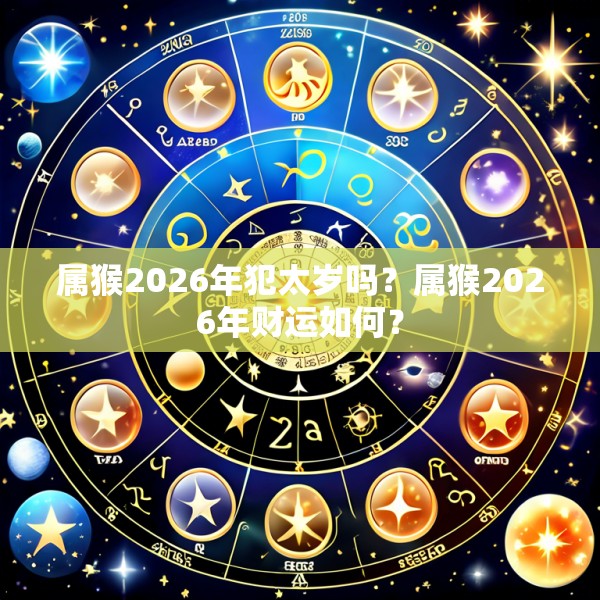 属猴2026年犯太岁吗?属猴2026年财运如何?