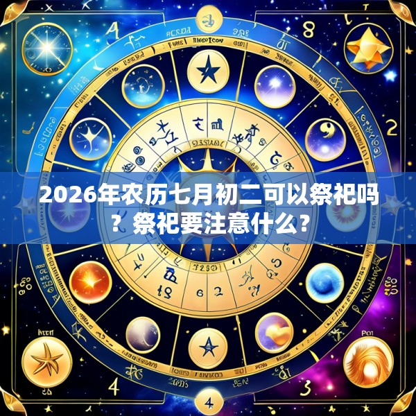 2026年农历七月初二可以祭祀吗？祭祀要注意什么？