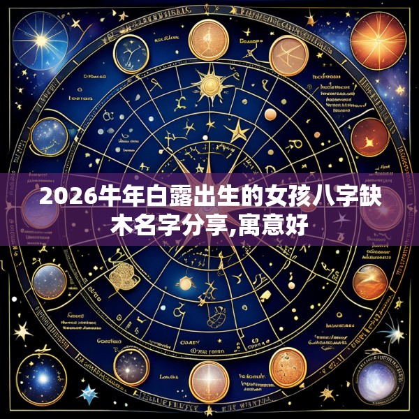 2026牛年白露出生的女孩八字缺木名字分享,寓意好