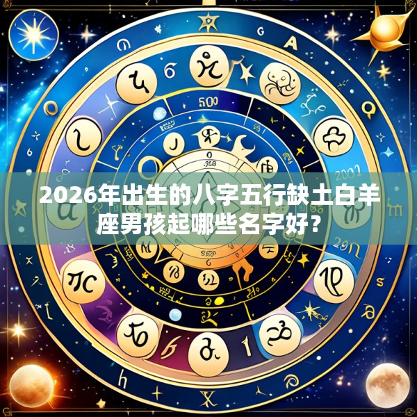 2026年出生的八字五行缺土白羊座男孩起哪些名字好？
