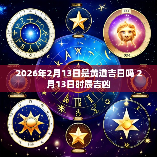 2026年2月13日是黄道吉日吗 2月13日时辰吉凶