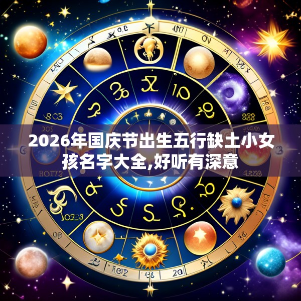 2026年国庆节出生五行缺土小女孩名字大全,好听有深意
