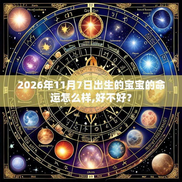 2026年11月7日出生的宝宝的命运怎么样,好不好?