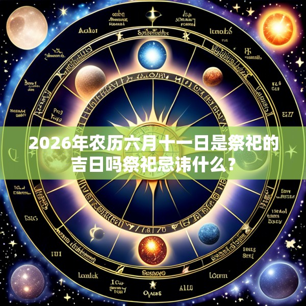 2026年农历六月十一日是祭祀的吉日吗祭祀忌讳什么?
