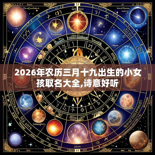 2026年农历三月十九出生的小女孩取名大全,诗意好听