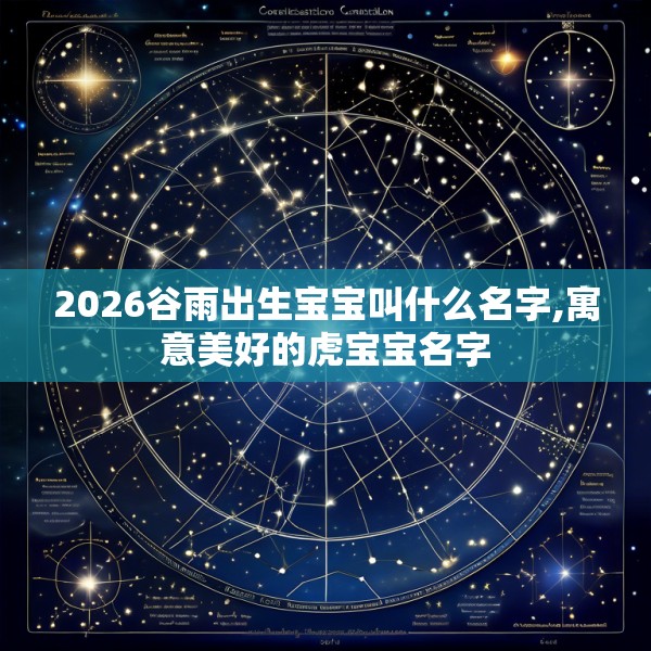 2026谷雨出生宝宝叫什么名字,寓意美好的虎宝宝名字