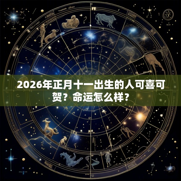 2026年正月十一出生的人可喜可贺?命运怎么样?