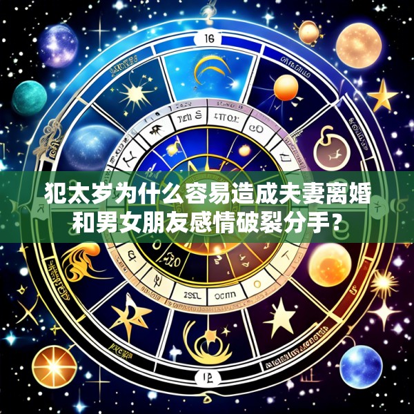 犯太岁为什么容易造成夫妻离婚和男女朋友感情破裂分手?