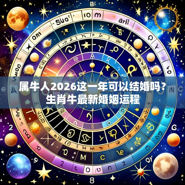属牛人2026这一年可以结婚吗?生肖牛最新婚姻运程