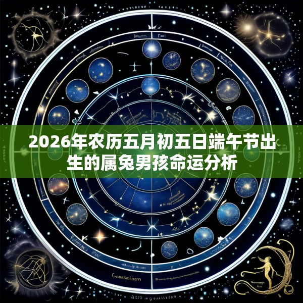 2026年农历五月初五日端午节出生的属兔男孩命运分析