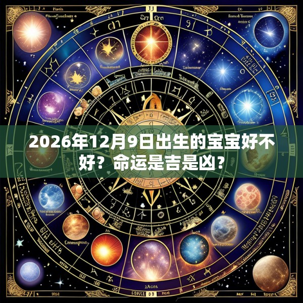 2026年12月9日出生的宝宝好不好？命运是吉是凶？