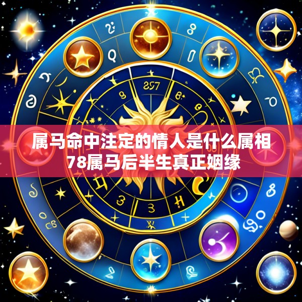 属马命中注定的情人是什么属相 78属马后半生真正姻缘