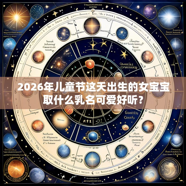 2026年儿童节这天出生的女宝宝取什么乳名可爱好听？