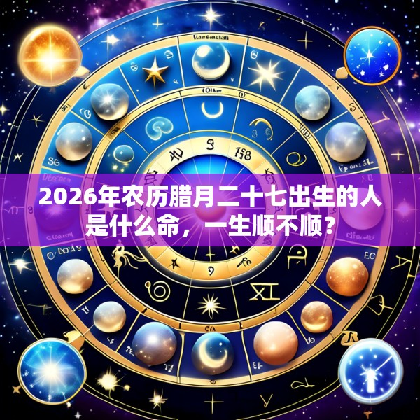 2026年农历腊月二十七出生的人是什么命,一生顺不顺?