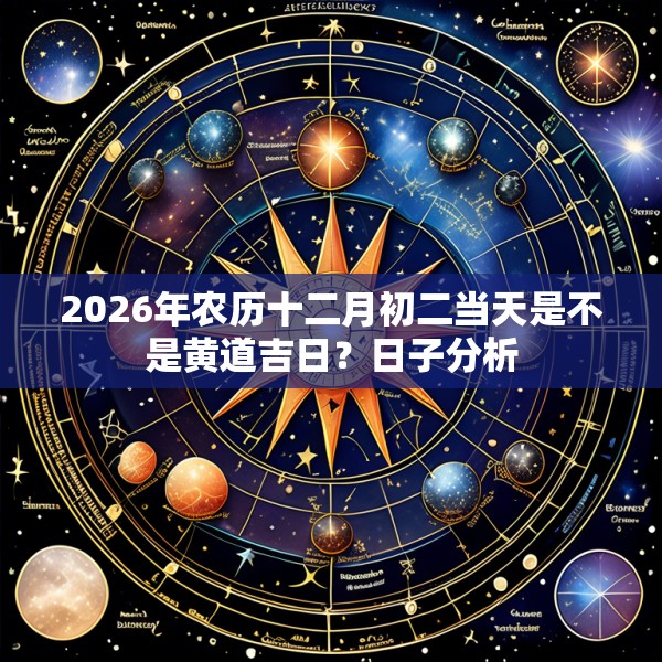 2026年农历十二月初二当天是不是黄道吉日？日子分析