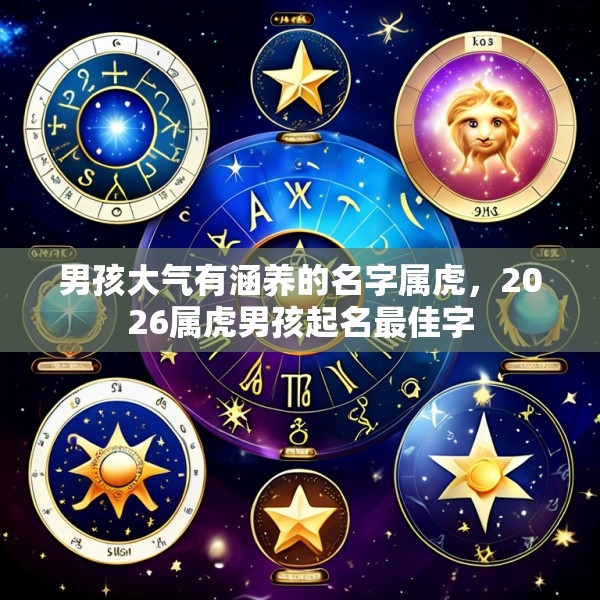 男孩大气有涵养的名字属虎,2026属虎男孩起名最佳字