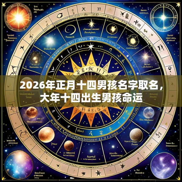 2026年正月十四男孩名字取名,大年十四出生男孩命运