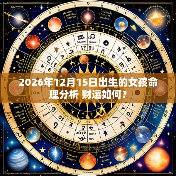 2026年12月15日出生的女孩命理分析 财运如何?