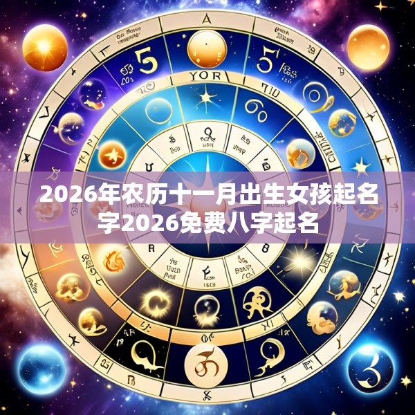2026年农历十一月出生女孩起名字2026免费八字起名