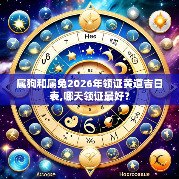 属狗和属兔2026年领证黄道吉日表,哪天领证最好？